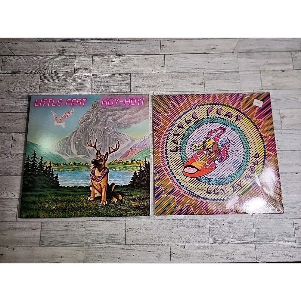 2 LITTLE FEAT Vinyl Record Albums Used "HOY-HOY" & New "Let It Roll" 1980s